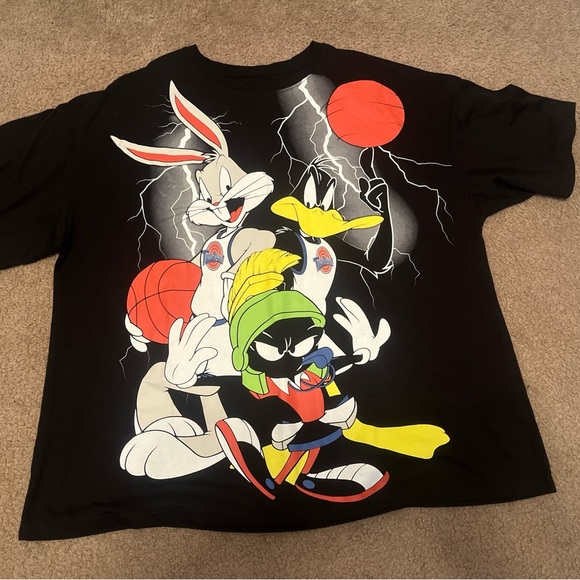 Looney Tunes Mania Other - Space Jam A New Legacy Shirt Mens L Black Looney Tunes Bugs Daffy Marvin